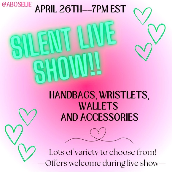 Handbags - 💚 First Show Friday, April 26th!  First buyer gets free shipping! 💚
